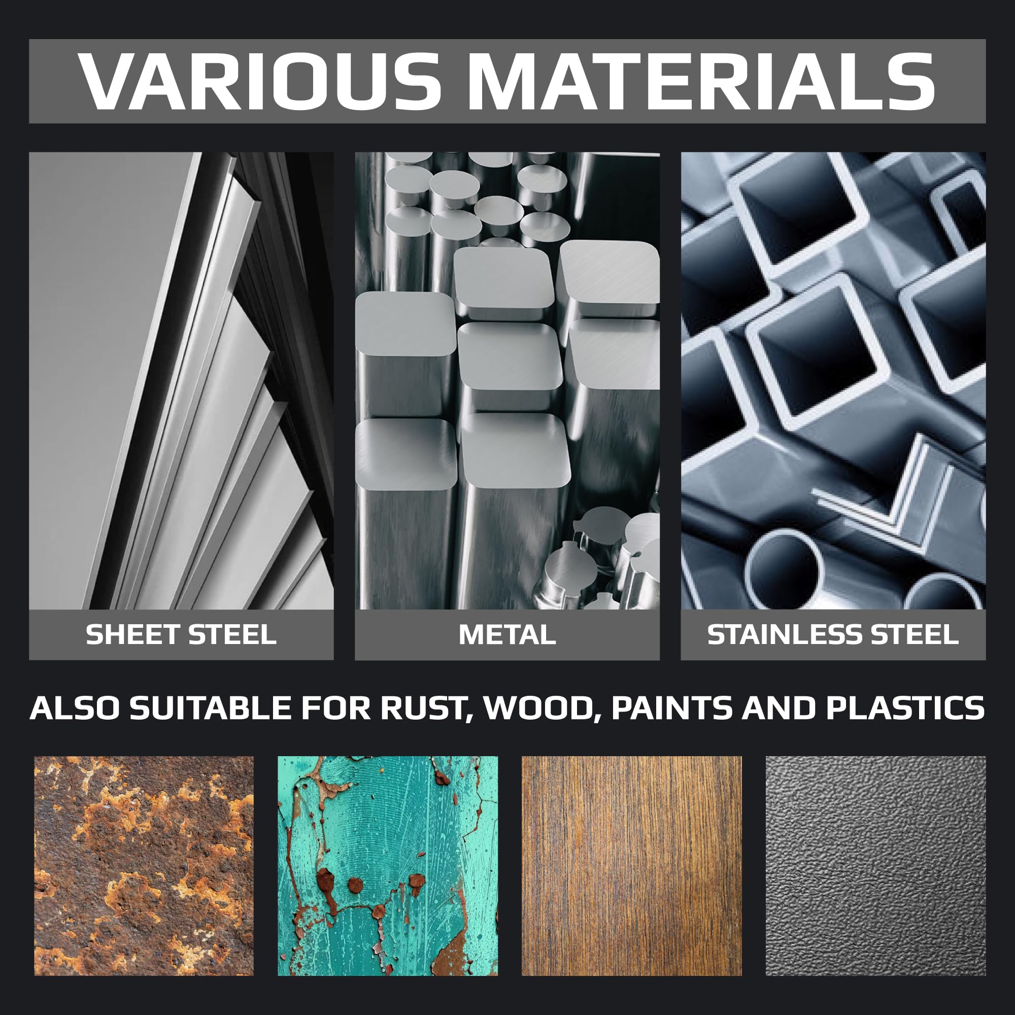 4.5 Inch Paint Stripping Disc - Rust Remover Wheel, Abrasive Discs Rust, Oxidation, Paint Remover Stripper Discs - Soft Strip Discs 4 1/2 for Angle Grinder GRAFF 10 Packs (7/8" Arbor) - Image 4